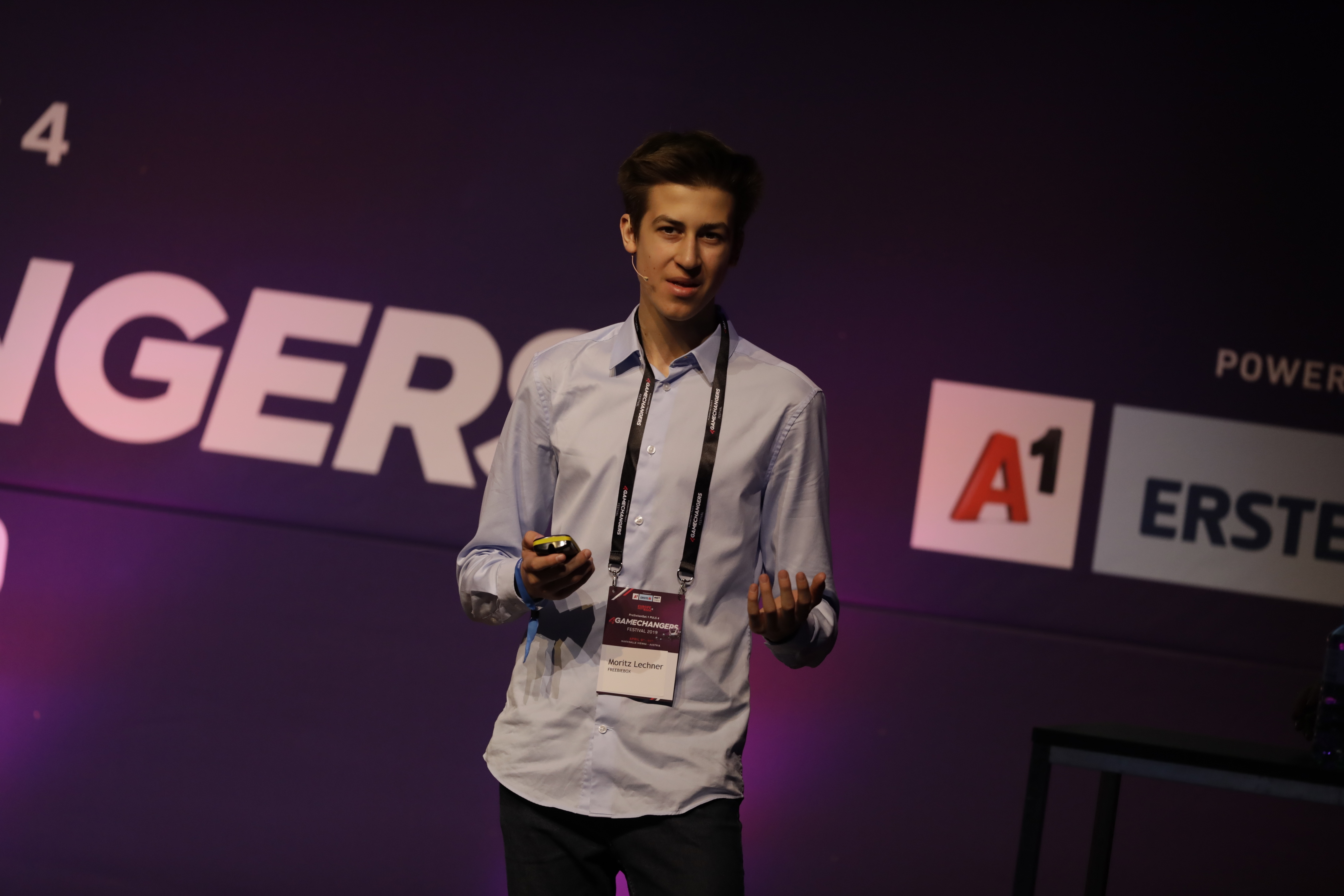 Moritz beim 4 Gamechangers Festival Moritz beim 4 Gamechangers Festival